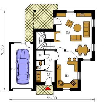 Floor plan of ground floor - PREMIUM 216